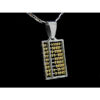 Silver Abacus Pendant (with silver chain)1