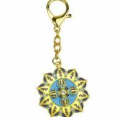 Ten Hum Double Dorje Protection Key Chain