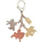 Trinity of Horses Amulet Keychain