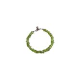 Vivid Flowery Peridot Bracelet