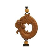 Wooden Dragon Carp Tassel for Success1