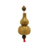 Wooden Great Compassion Kwan Yin Mantra Wu Lou Tassel