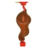 Wooden Kuan Yin Goddess of Mercy Tassel