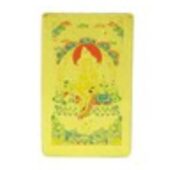 Yellow Jambhala Tibetan God of Wealth Card