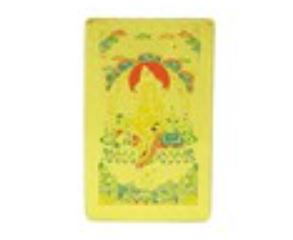 Yellow Jambhala Tibetan God of Wealth Card