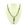 21 Eye Dzi with 6mm Bloodstone and Agate Long Necklace1