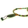 21 Eye Dzi with 6mm Bloodstone and Agate Long Necklace2