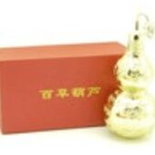 6 Inch Golden Feng Shui Herbal Wu Lou