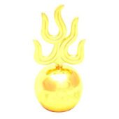 7 Inch Ksitigarbha Fireball with Mantra