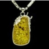 Amber Fashion Pendant with Chain