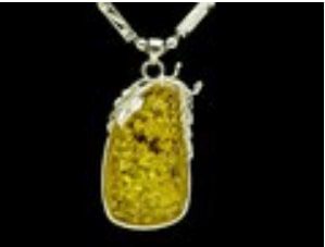 Amber Fashion Pendant with Chain