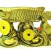 Arowana on Bed of Coins and Gold Ingots1