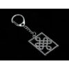 Bejeweled Feng Shui Mystic Knot Silver Key Chain3