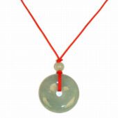 Big Fortune Jade Coin Pendant Necklace