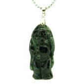 Black Jade Chong Kwei Pendant with Chain