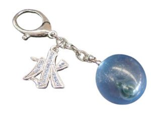 Blue Water Globe Talisman Keychain
