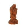 Boxwood Carving Smiling Buddha with Ruyi & Pearl3