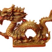 Brass Dragon Grasping Pearl of Success