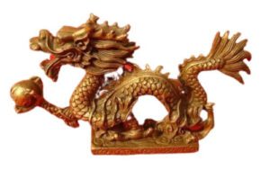 Brass Dragon Grasping Pearl of Success