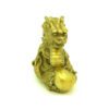 Brass Feng Shui Dragon Grasping a Pearl3