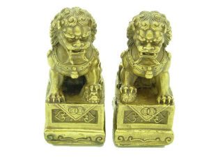 Brass Fu Dogs for Protection (1 Pair)1