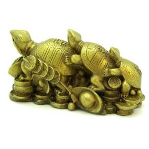 Brass Fuk Luk Sau Tortoises1