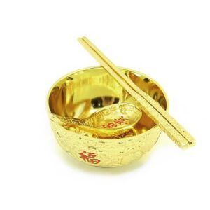 Brass Golden Chinese Bowl Set - Buy-FengShui.com