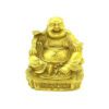 Brass Happy Buddha Holding Ruyi and Gold Ingot1