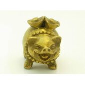 Brass Mini Pig Carrying Gold Ingot1