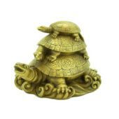 Brass Three Tiered Tortoises for Harmony1