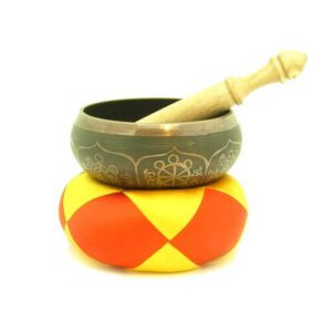 Bronze Tibetan Prayer Singing Bowl - 6 Inch Diameter1