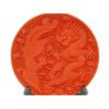 Carved Red Cinnabar Lacquer Ware Dragon and Phoenix5
