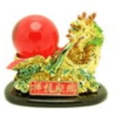 Chinese Dragon with Giant Fire Ball