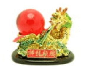 Chinese Dragon with Giant Fire Ball