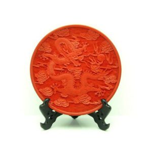 Cinnabar Lacquerware Red Feng Shui Dragon1