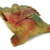 Colorful 3 Legged Zisha Clay Money Frog