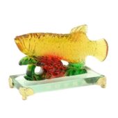 Colorful Prosperity Feng Shui Arowana on Ruyi