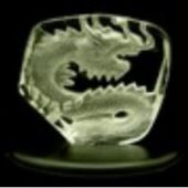 Crystal Embossed Feng Shui Dragon of Prosperity