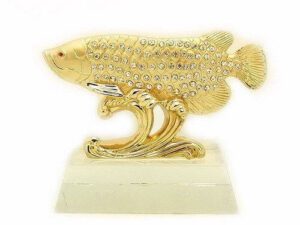 Exquisite Golden Arowana Dragon Fish for Abundance