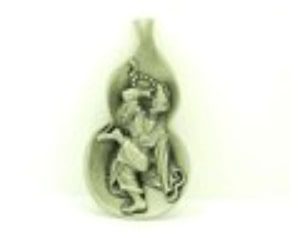 Exquisite Pewter Chi Kong Feng Shui Wu Lou for Health