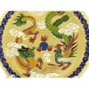 Feng Shui Dragon and Phoenix Enamel Cloisonne Plate5