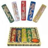 Five Colored Chinese Calligraphy Ink Stick Set with Dragon