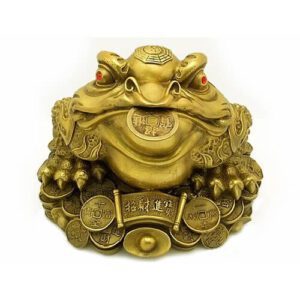 Giant Brass Money Frog on Treasure1