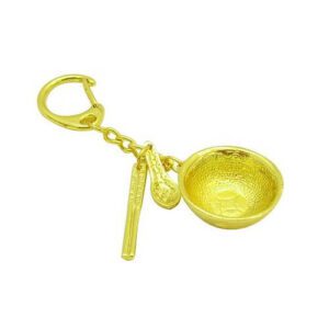 Golden Bowl Set Key Chain1