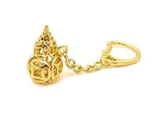 Golden Coin Wu Lou Key Ring