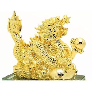 Golden Dragon on Bed of Treasure1