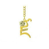 Golden Dzhambala Seed Syllable Key Chain1