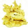 Golden Feng Shui Dragon On Dragon Tortoise1
