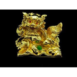 Golden Feng Shui Temple Lion Seal1