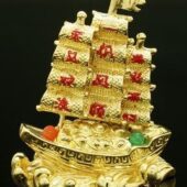 Golden Feng Shui Wealth Ship